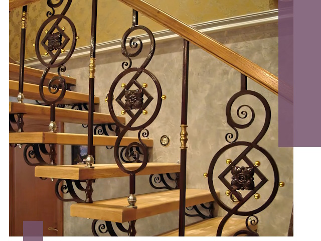 Изготовление кованых лестниц под ключ в Коломне