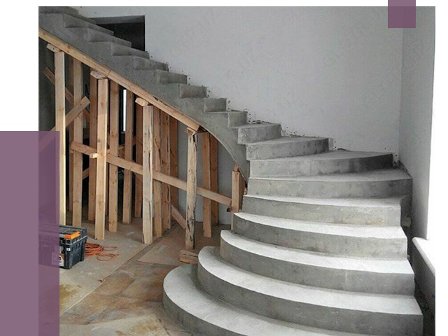 Изготовление бетонных лестниц под ключ в Коломне от 19771 руб. | ПРОЛЁТ-Клм