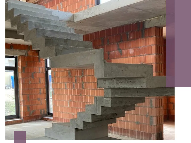 Изготовление бетонных лестниц под ключ в Коломне