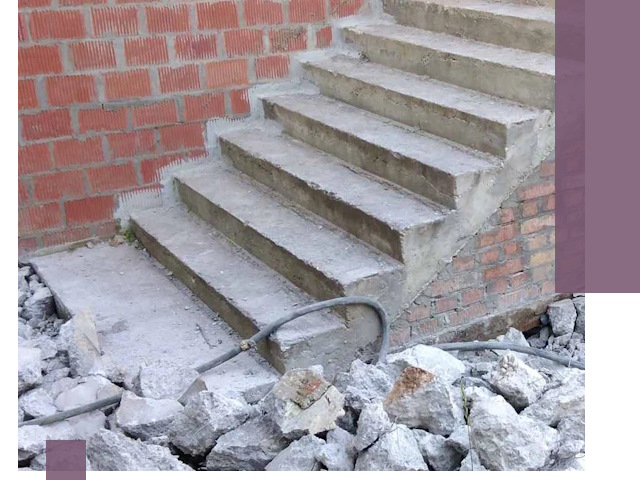 Демонтаж бетонных лестниц в Коломне: быстро и безопасно