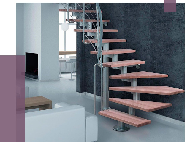 Модульные лестницы в Коломне от 16729 руб. — купить в ПРОЛЁТ-Клм