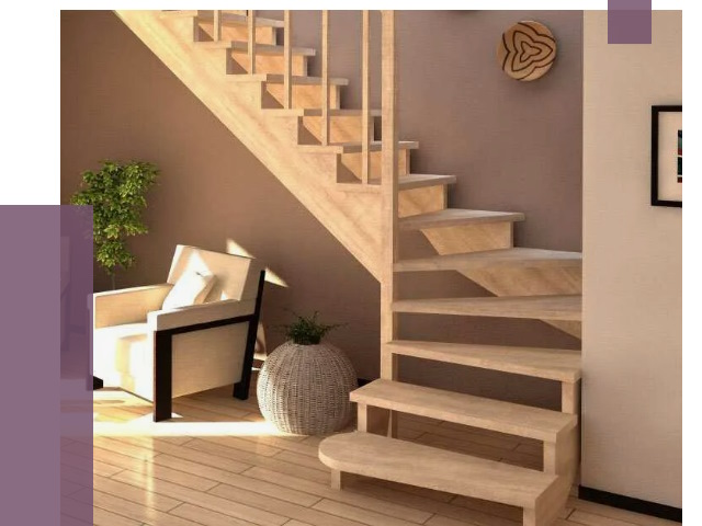 Изготовление Г-образных лестниц в Коломне от 18757 руб. 