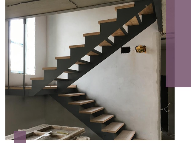 Изготовление лестниц на металлокаркасе в Коломне от производителя