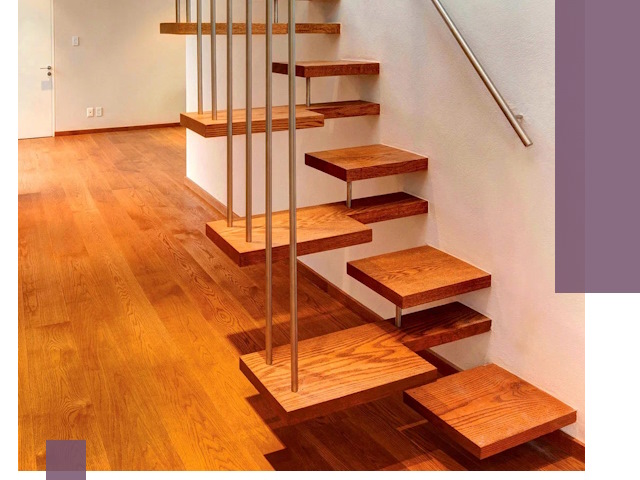 Лестницы «гусиный шаг» на заказ в Коломне для узких пространств