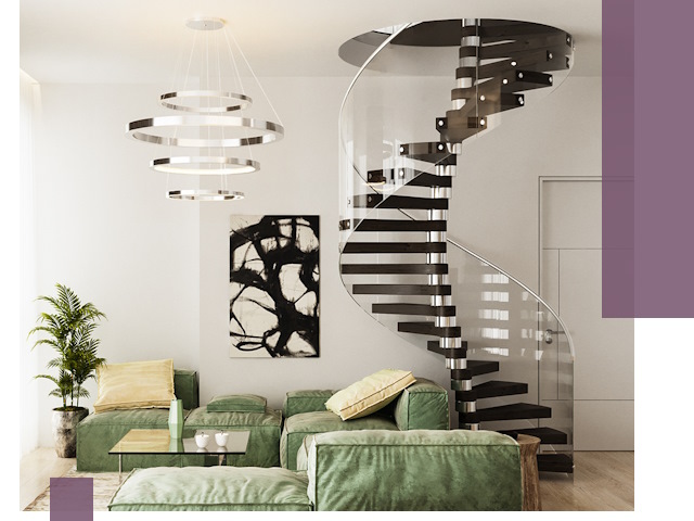 Лестницы для двухуровневой квартиры в Коломне — изготовление и монтаж