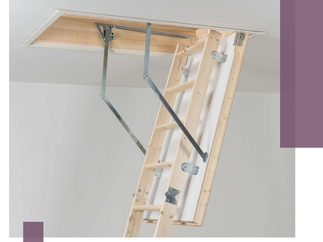 Установка чердачной лестницы под ключ в Коломне