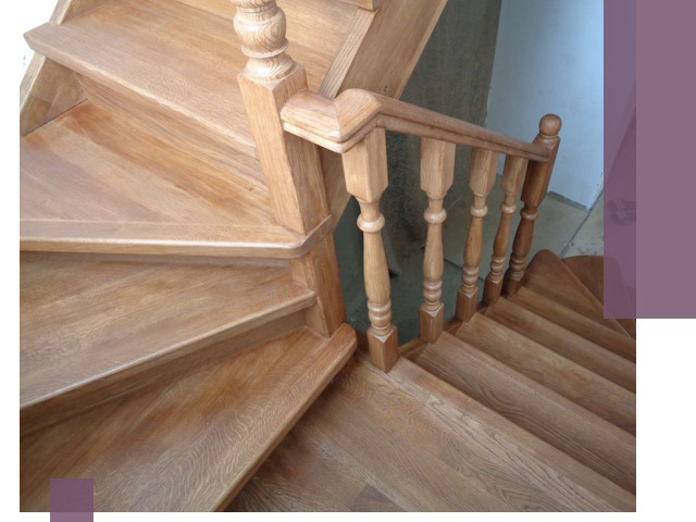 Дубовые лестницы под ключ в Коломне: изготовление и монтаж