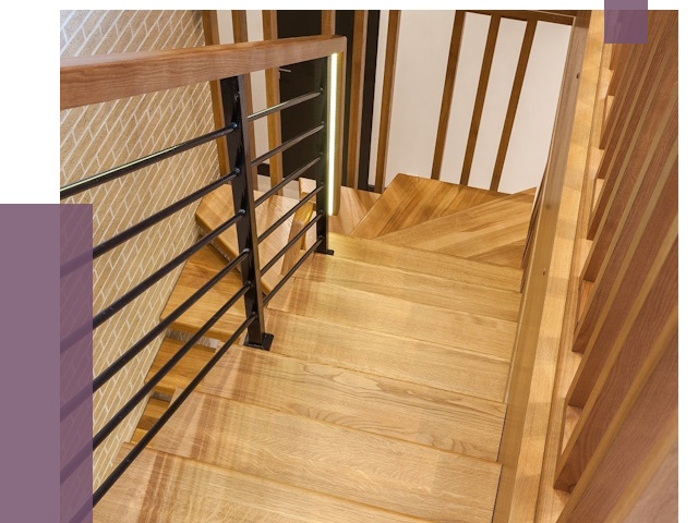 Лестницы из ясеня в Коломне под ключ от 9936 руб. 