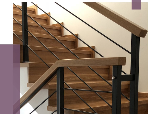 Обшивка металлической лестницы деревом в Коломне от 4309 руб. 