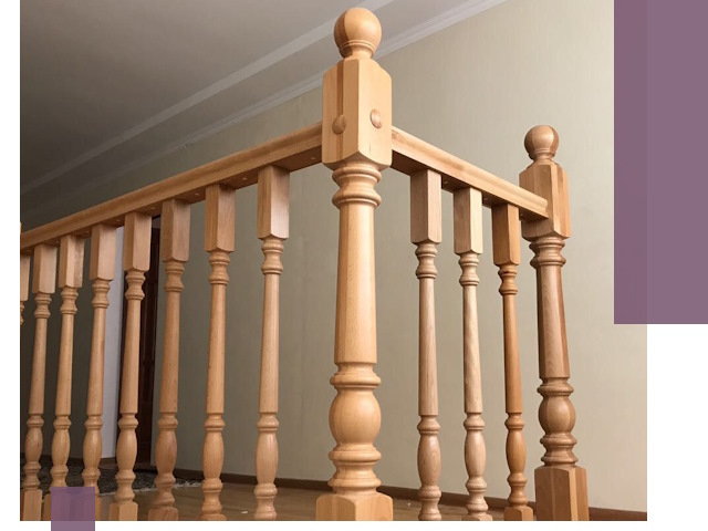 Деревянные перила на заказ в Коломне: монтаж и изготовление