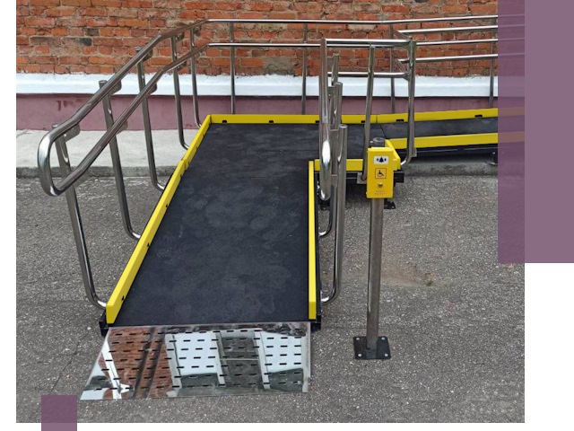 Изготовление наклонных пандусов для инвалидов в Коломне