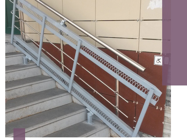 Изготовление откидных пандусов под ключ в Коломне