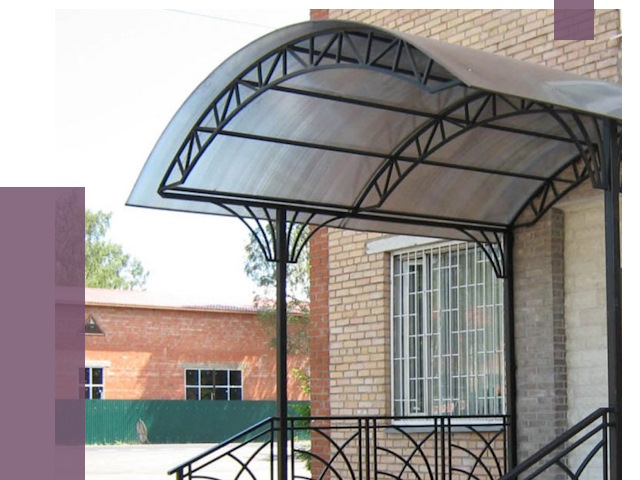 Металлические навесы и козырьки в Коломне от 12674 руб.