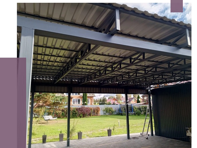 Монтаж навесов в Коломне от 7300 руб. — установка навеса | ПРОЛЁТ-Клм