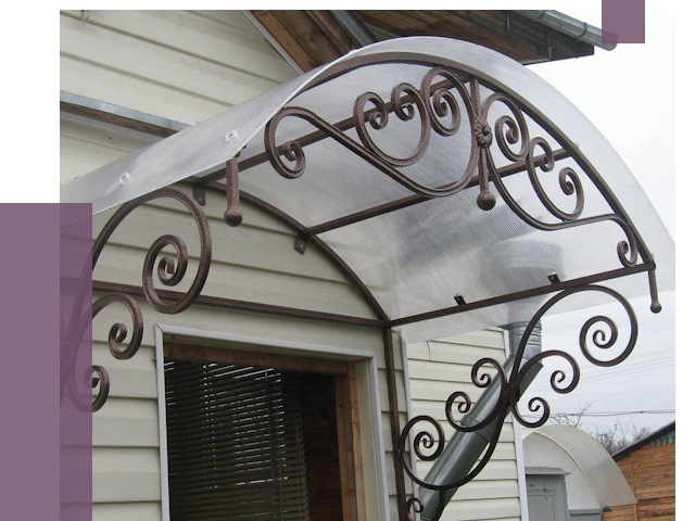 Изготовление козырьков в Коломне от 7300 руб. — заказать | ПРОЛЁТ-Клм