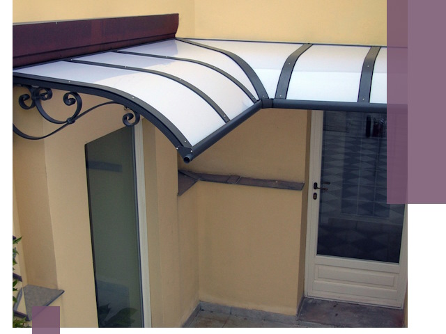 Монтаж козырьков любой сложности в Коломне под ключ