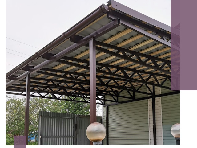 Навесы под ключ в Коломне: изготовление, монтаж и гарантия