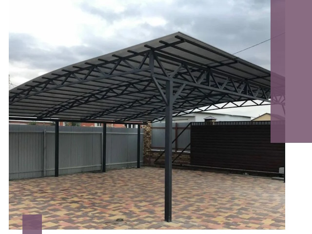 Недорогие навесы под ключ в Коломне — изготовление и монтаж