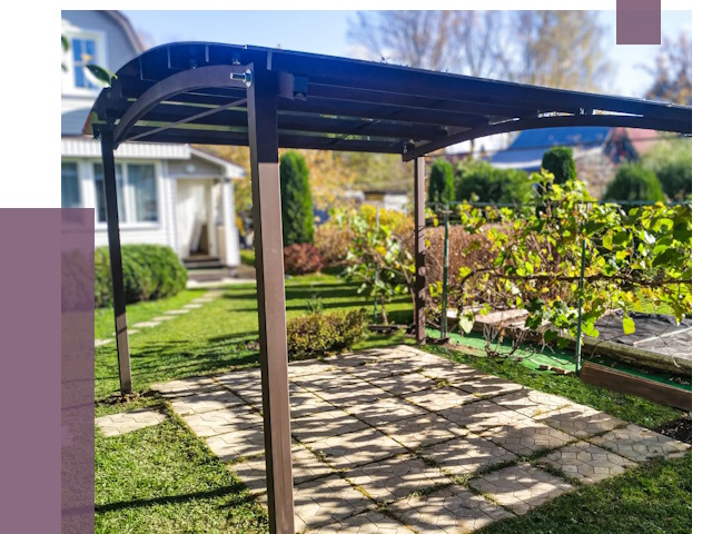 Навесы для дачи в Коломне от 12623 руб. под ключ — ПРОЛЁТ-Клм