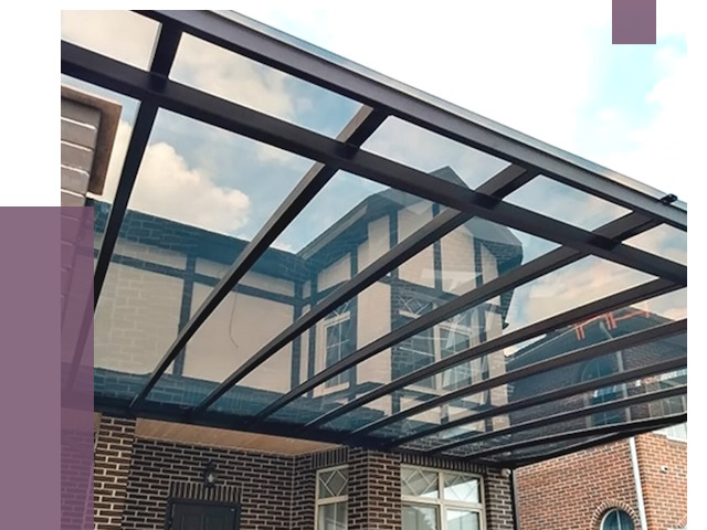 Навесы из поликарбоната в Коломне от 8537 руб. под ключ — ПРОЛЁТ-Клм