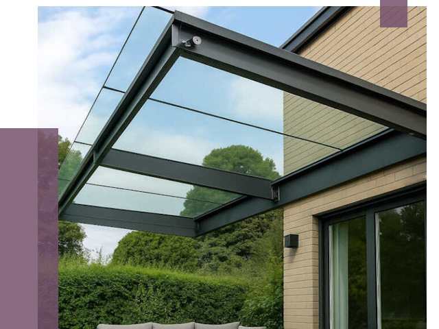 Стеклянные навесы и козырьки в Коломне от 12167 руб.