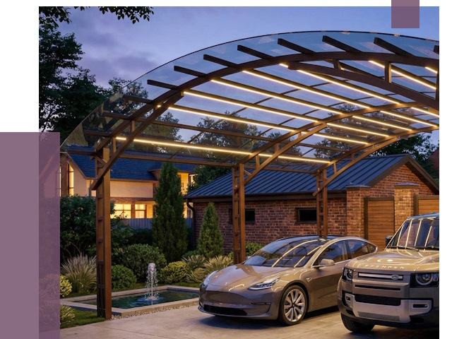 Металлические навесы в Коломне от 12572 руб. под ключ — ПРОЛЁТ-Клм