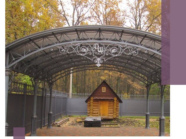 Кованые навесы премиум-класса под заказ в Коломне