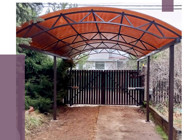 Арочные навесы в Коломне от 12623 руб. — изготовление и монтаж | ПРОЛЁТ-Клм