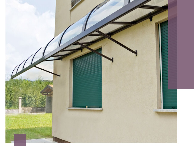 Козырьки над окнами в Коломне — изготовление и монтаж по выгоде