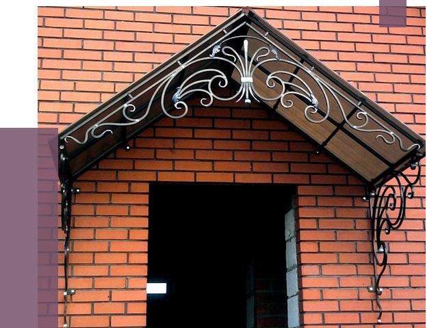 Металлические козырьки в Коломне от 10595 руб. 