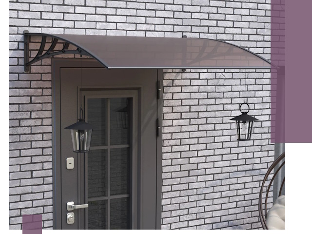 Недорогие козырьки и навесы под ключ в Коломне