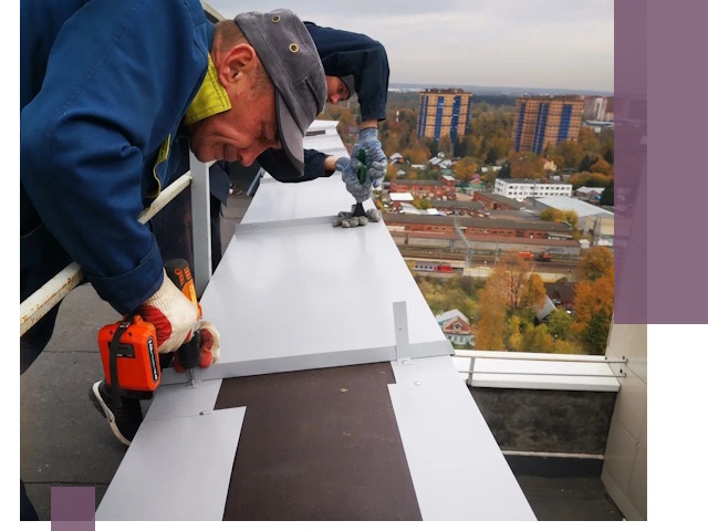 Монтаж парапетов в Коломне — установка прочных металлических ограждений