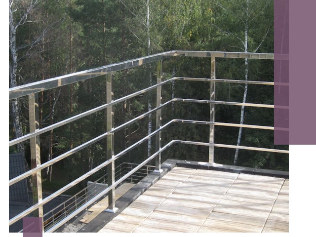 Парапеты из нержавеющей стали в Коломне — изготовление и монтаж