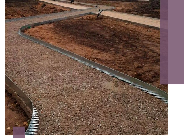 Металлические бордюры под ключ в Коломне — изготовление и монтаж