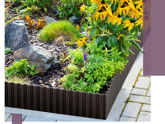 Металлические бордюры для клумб в Коломне — производство и монтаж